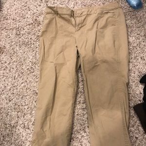 Khaki pixie dress pants from old navy. Size 12